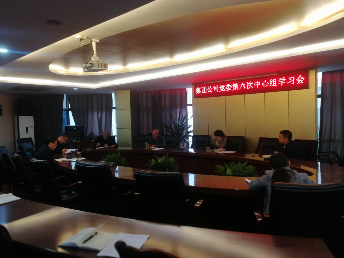 集團公司黨委學(xué)習貫徹黨的十九屆四中全會(huì )精神