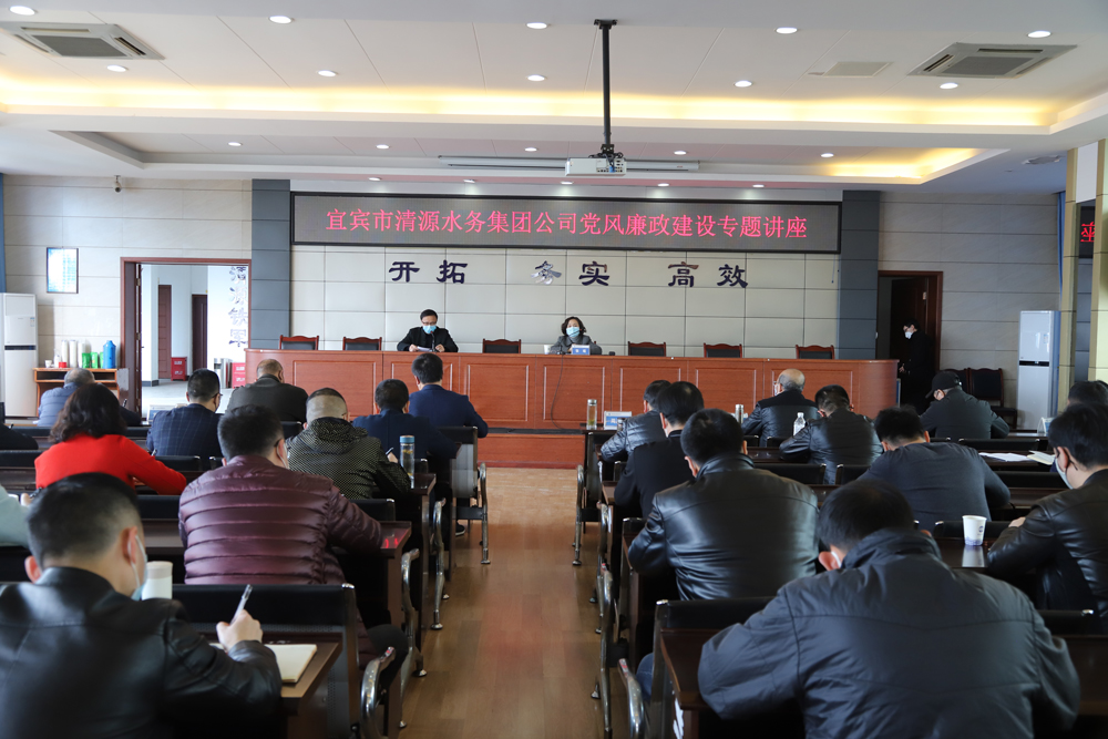 駐市國資委紀檢監察組組長(cháng)張瑤到我司作黨風(fēng)廉政建設講座