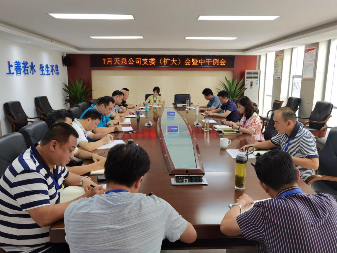 天泉公司召開(kāi)支委(擴大)會(huì )暨中干例會(huì )