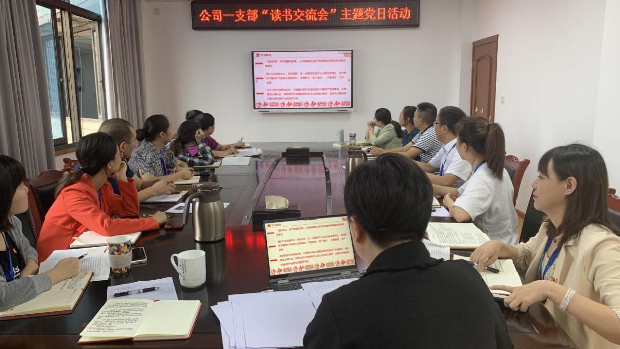 公司一支部召開(kāi)黨員大會(huì )暨主題黨日活動(dòng)