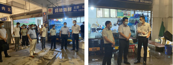 敘州區區委常委、副區長(cháng)李政率隊 視察清源水務(wù)集團投資公司金沙農貿市場(chǎng)改