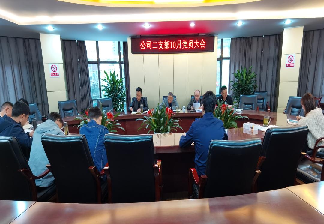 集團公司二支部召開(kāi)十月黨員大會(huì )暨黨建業(yè)務(wù)互融共促主題黨日活動(dòng)