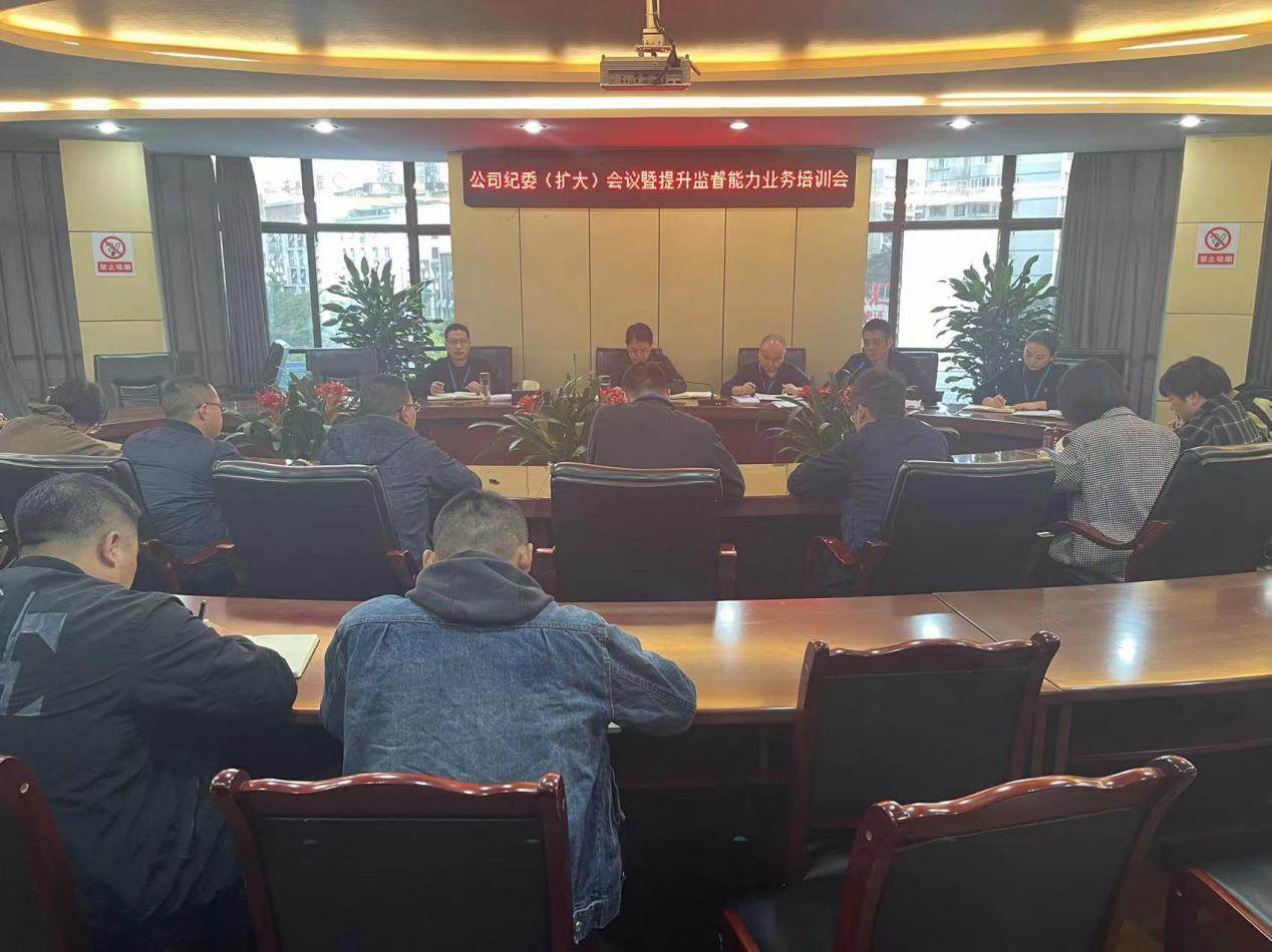 公司紀委召開(kāi)紀委（擴大）會(huì )暨提升監督能力業(yè)務(wù)培訓會(huì )