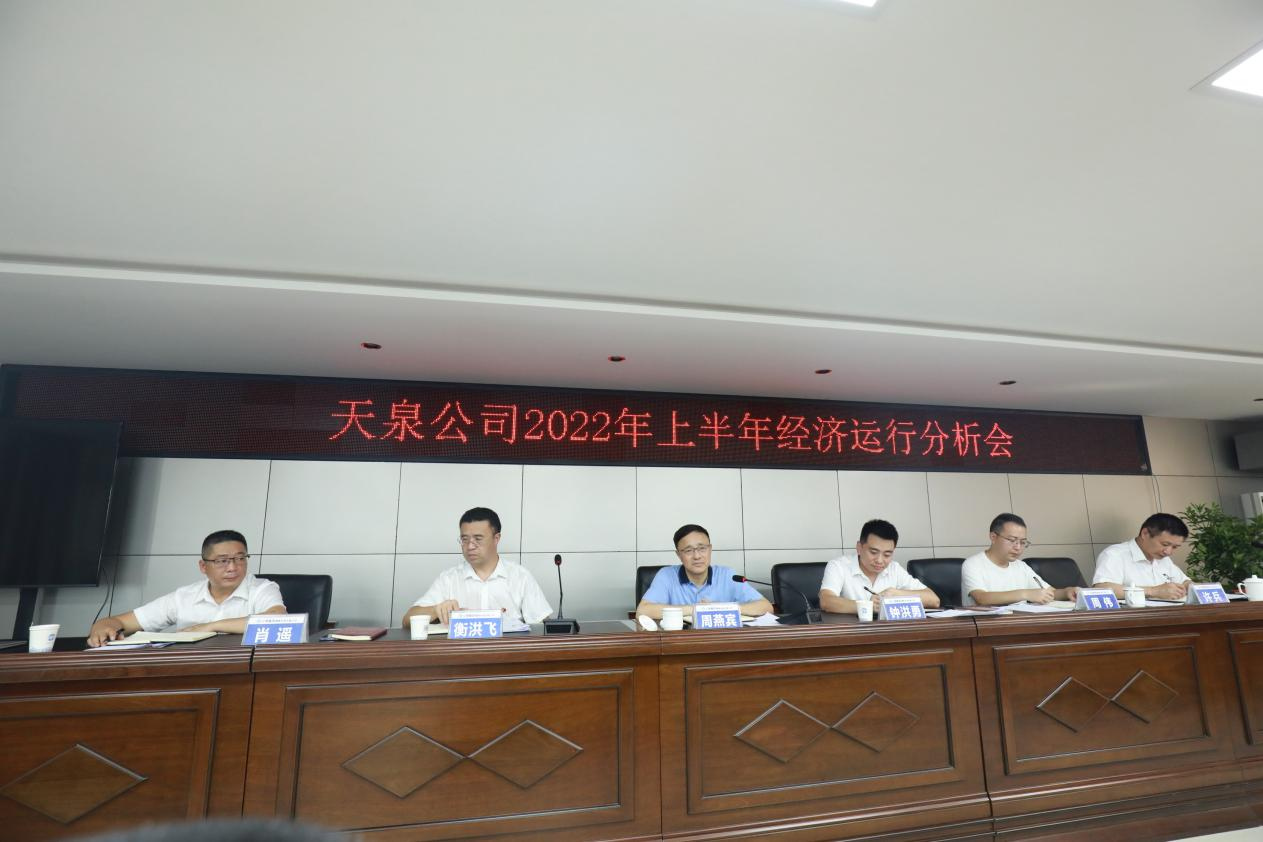 天泉公司召開(kāi)2022年上半年經(jīng)濟運行分析會(huì )