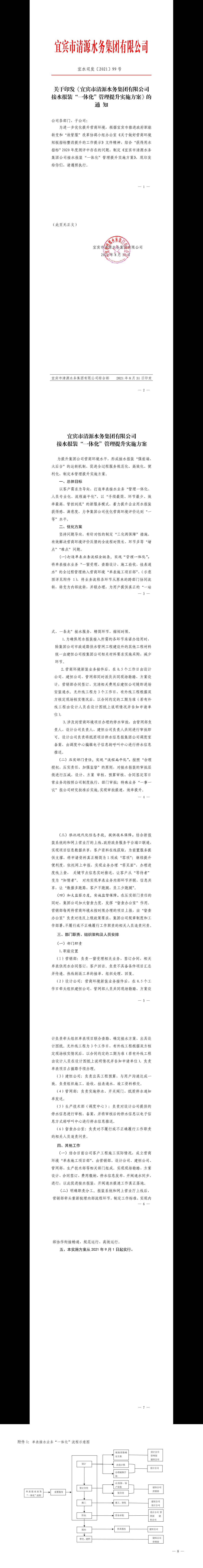 99關(guān)于印發(fā)《宜賓市清源水務(wù)集團有限公司接水報裝“一體化”管理提升實(shí)施方案》的通知.jpeg